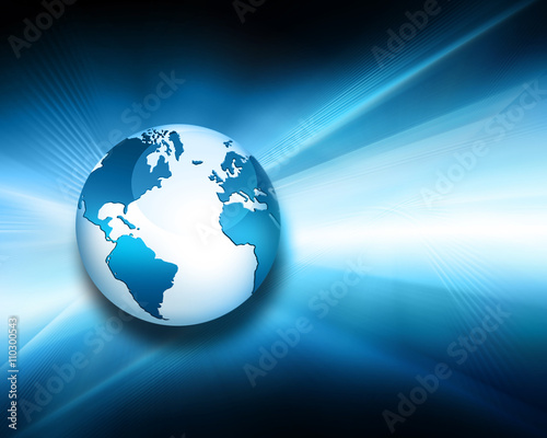 Best Internet Concept of global business. Globe  glowing lines on technological background. Electronics  Wi-Fi  rays  symbols Internet  television  mobile and satellite communications