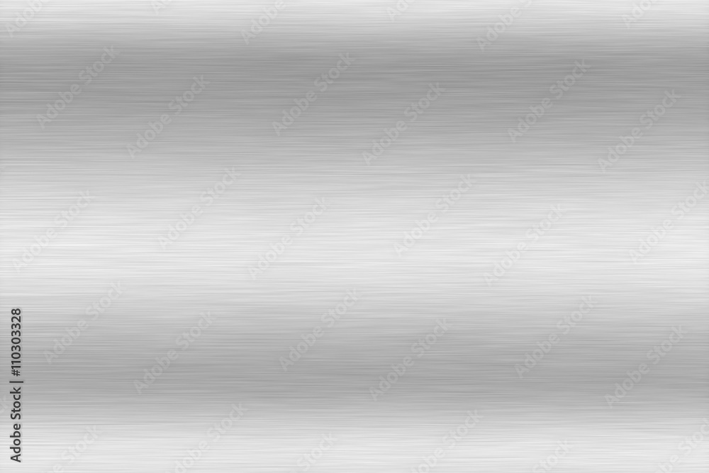 Metal background or texture of brushed aluminum plate