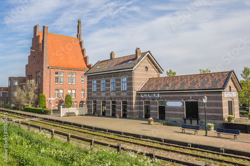 Historical railroad and station of Medemblik