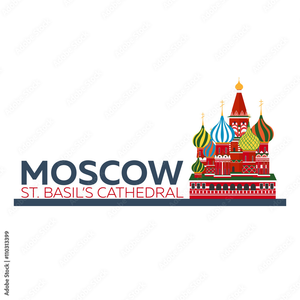 Moscow. Russia. St. Basil's Cathedral. 