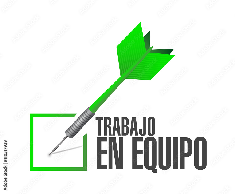 teamwork check dart sign in Spanish teamwork check dart sign in Spanish