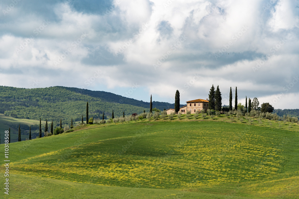 Villa on a hill in Tuscany