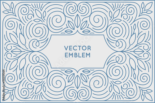 Vector poster design template and greeting card with copy space