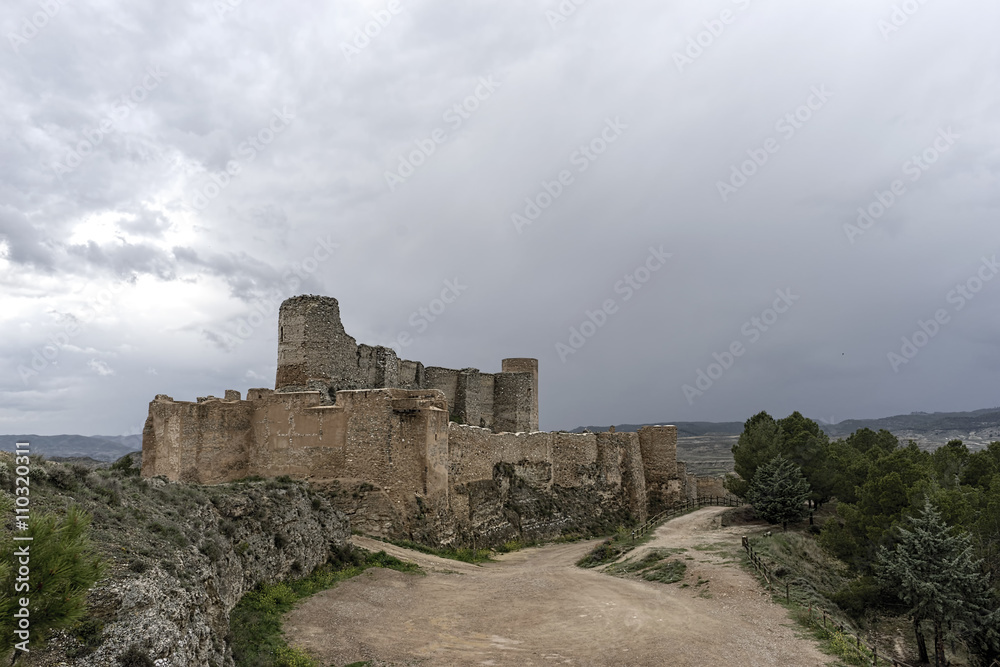 Castillo de Ayub en el municipio de Calatayud, Zaragoza