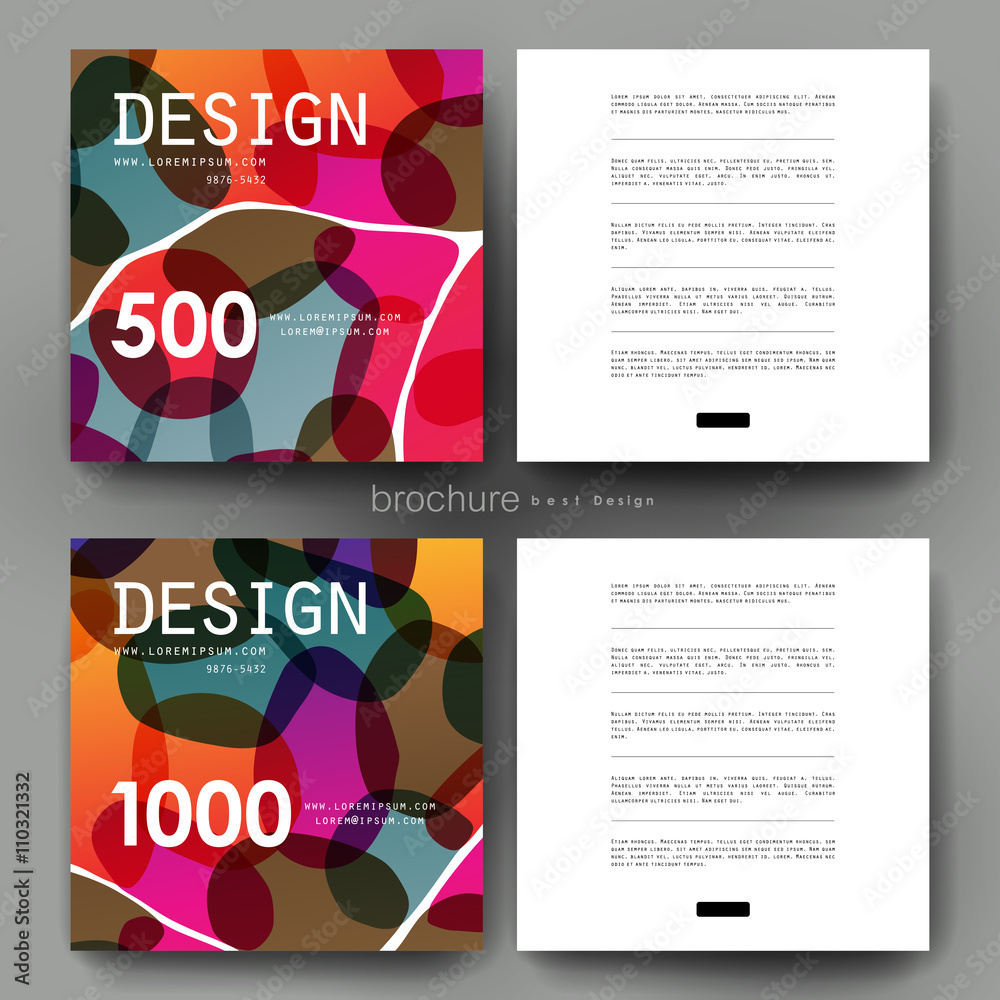 abstract vector brochure template. Flyer Layout