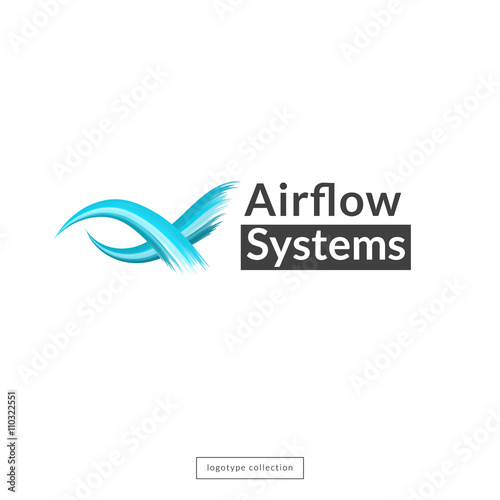 Airflow logo design template.