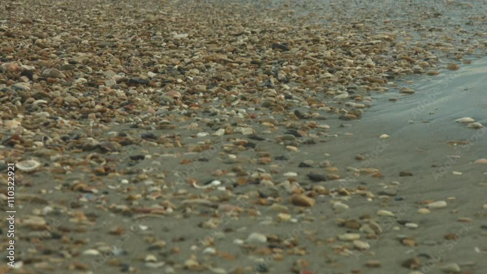 Ciottoli sulla spiaggia di Ostia, Roma, Italia in inverno Ciottoli sulla spiaggia di Ostia, Roma, Italia in inverno