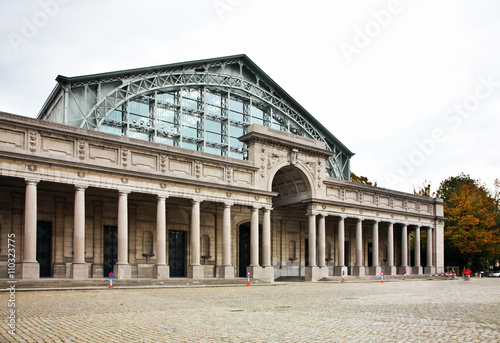Palais Mondial - South Hall in Jubelpark in Brussels. Belgium