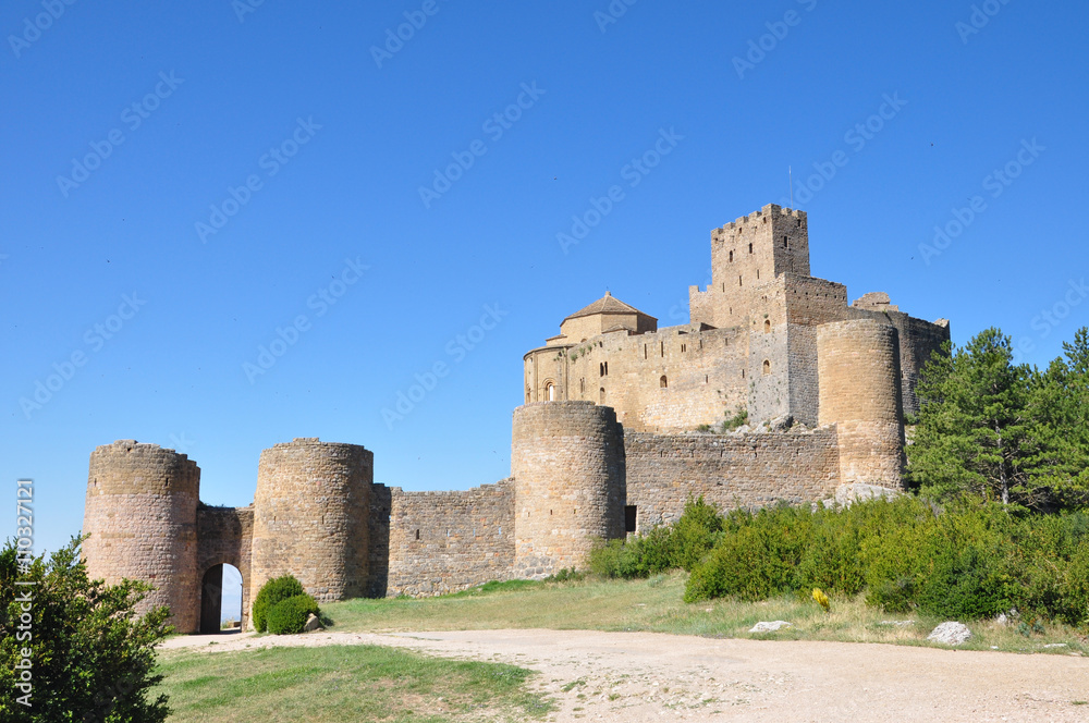 View of the medieval castle of Loarre.