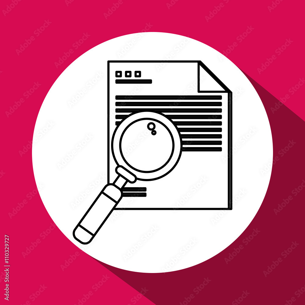 Document design. data icon. information concept Document design. data icon. information concept