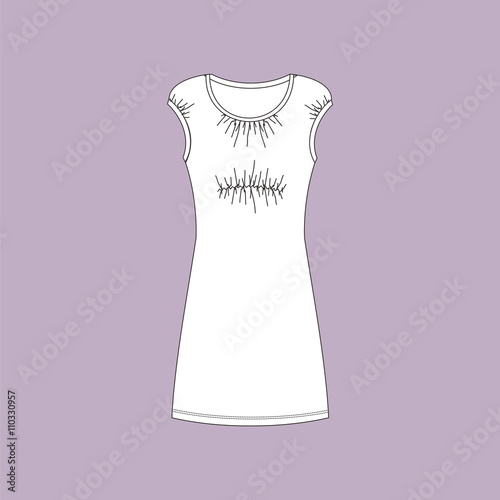 nightie. woman's house dress. nightdress.