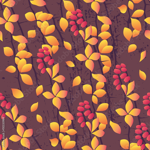 Seamless autumn pattern