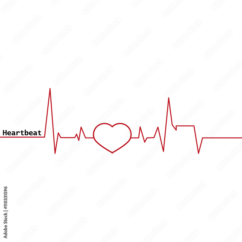 Heartbeat icon. Scale heartbeat
