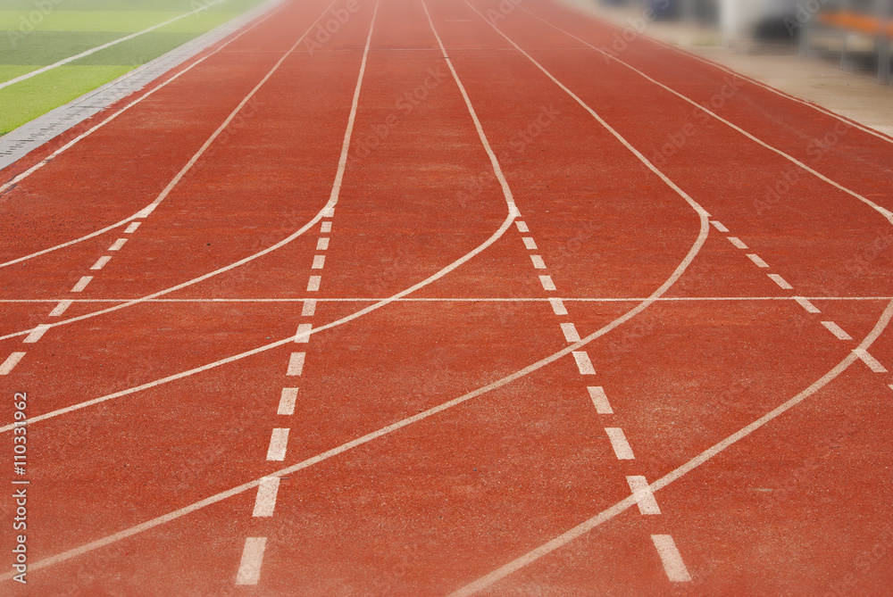   Running track for athletics and sport