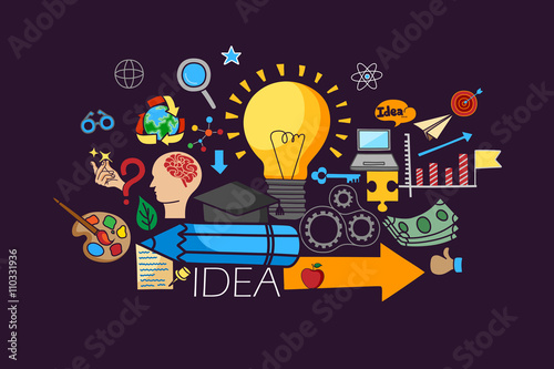 Big Idea concept for web design template