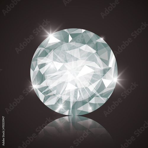 Diamond icon. Elegant concept. Gem design