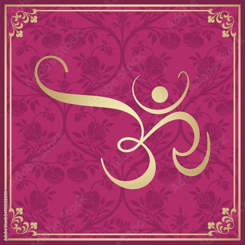 aum syllable, paisley design ,Hinduism, India