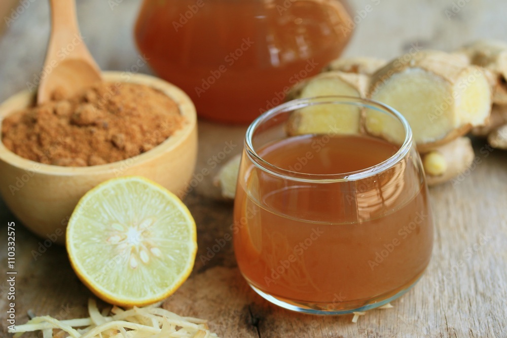 Ginger juice with sugar Ginger juice with sugar
