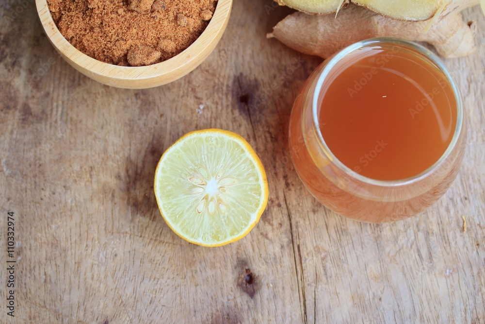 Ginger juice with sugar Ginger juice with sugar