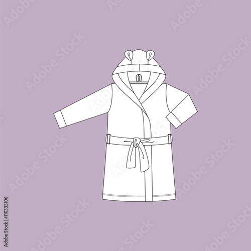  homewear. children bathrobe.