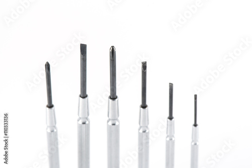 Screwdrivers kit isolated