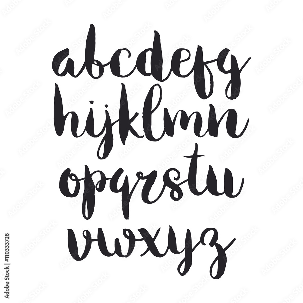 Hand drawn vector alphabet Hand drawn vector alphabet