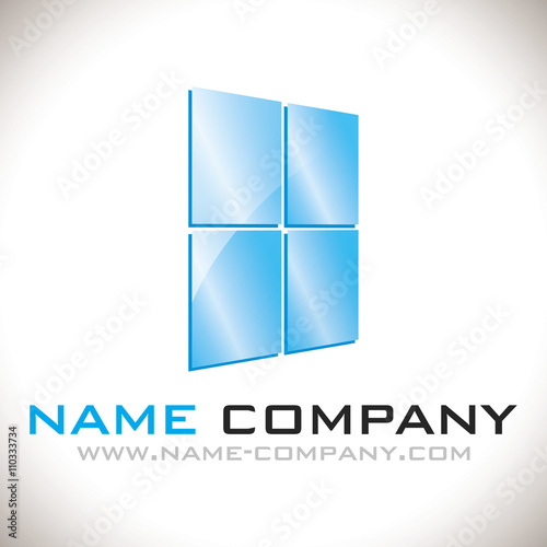 logo artisan menuisier fenêtre vitre