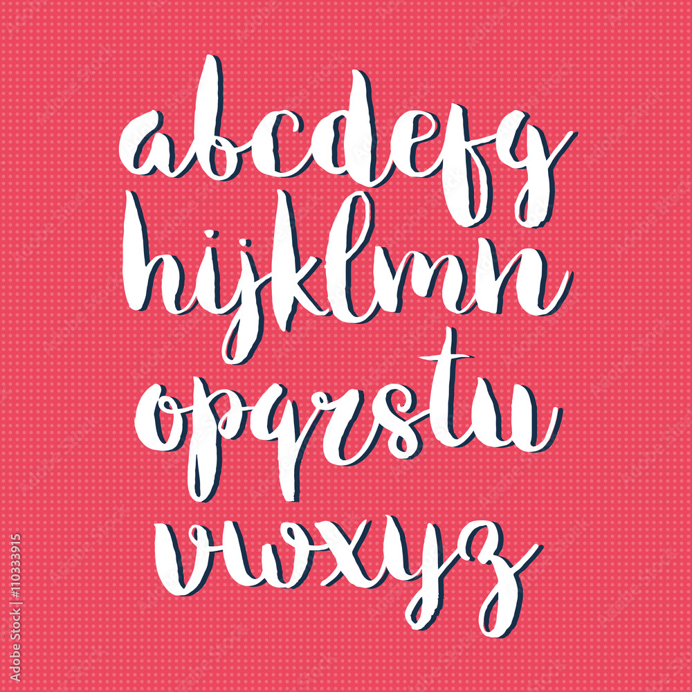 Fototapeta premium Hand drawn vector alphabet