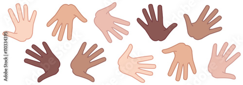 Manos diferentes razas