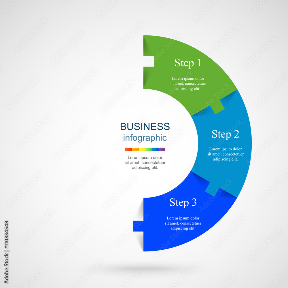 Fototapeta premium Vector infographic template