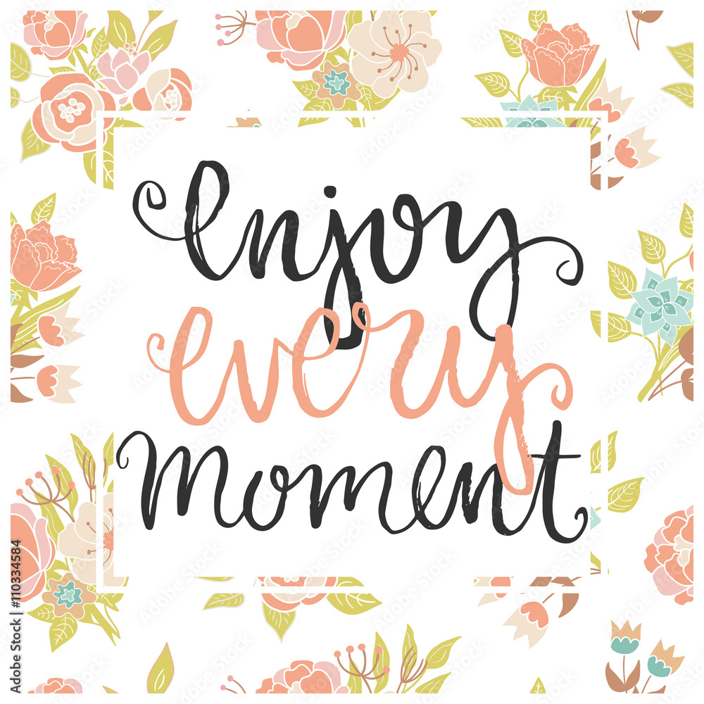 Obraz premium Vector floral card