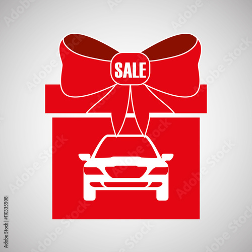 Car sale design. sale concept. white background