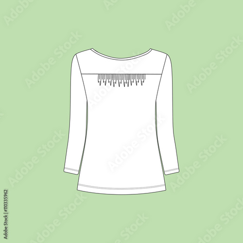 blouse lady long sleeve jersey.