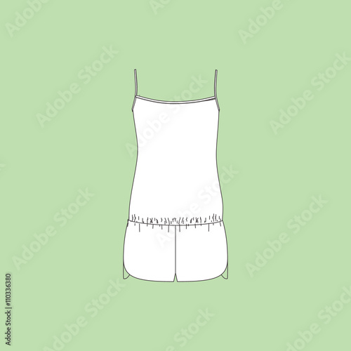 Women's pajamas jersey. overalls underwear.