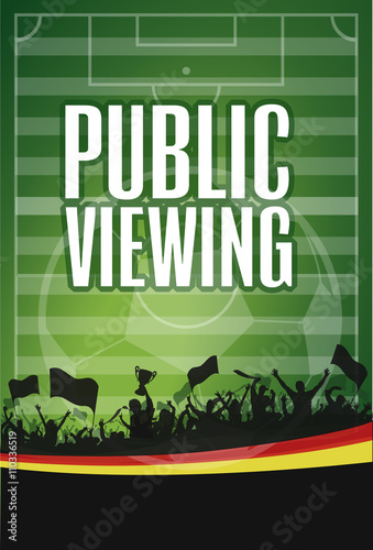 Fans Deutschland Public Viewing weiss