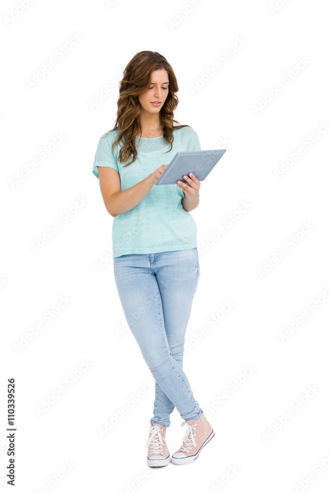 Young woman using digital tablet Young woman using digital tablet