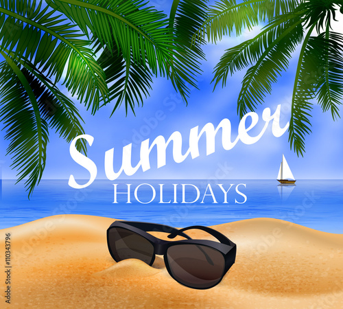 tropical vector background 