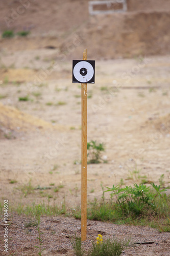 Targets on shooting range photo