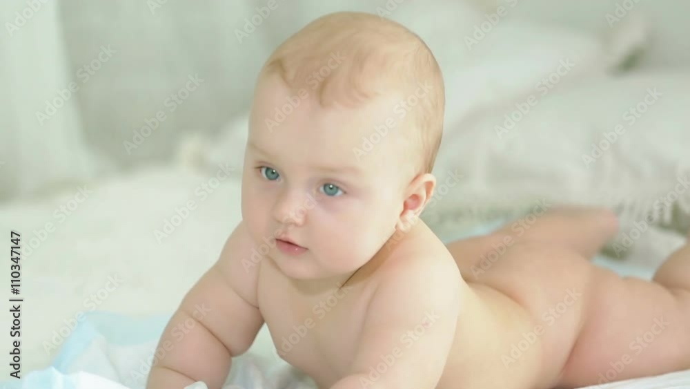 Portrait of an infant. Six-month-old boy. Portrait of an infant. Six-month-old boy.