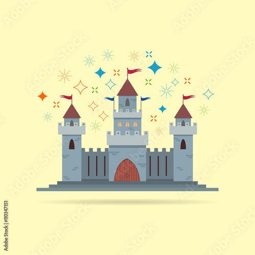 Castle vector icon