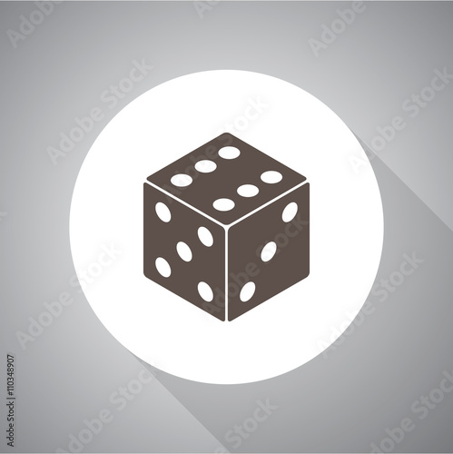 dice vector icon for web and mobile