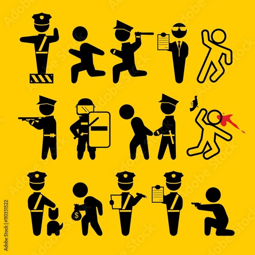 Police service signs