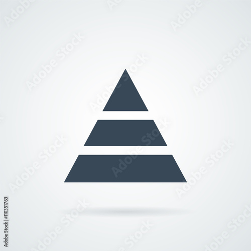 Pyramids icon vector.  