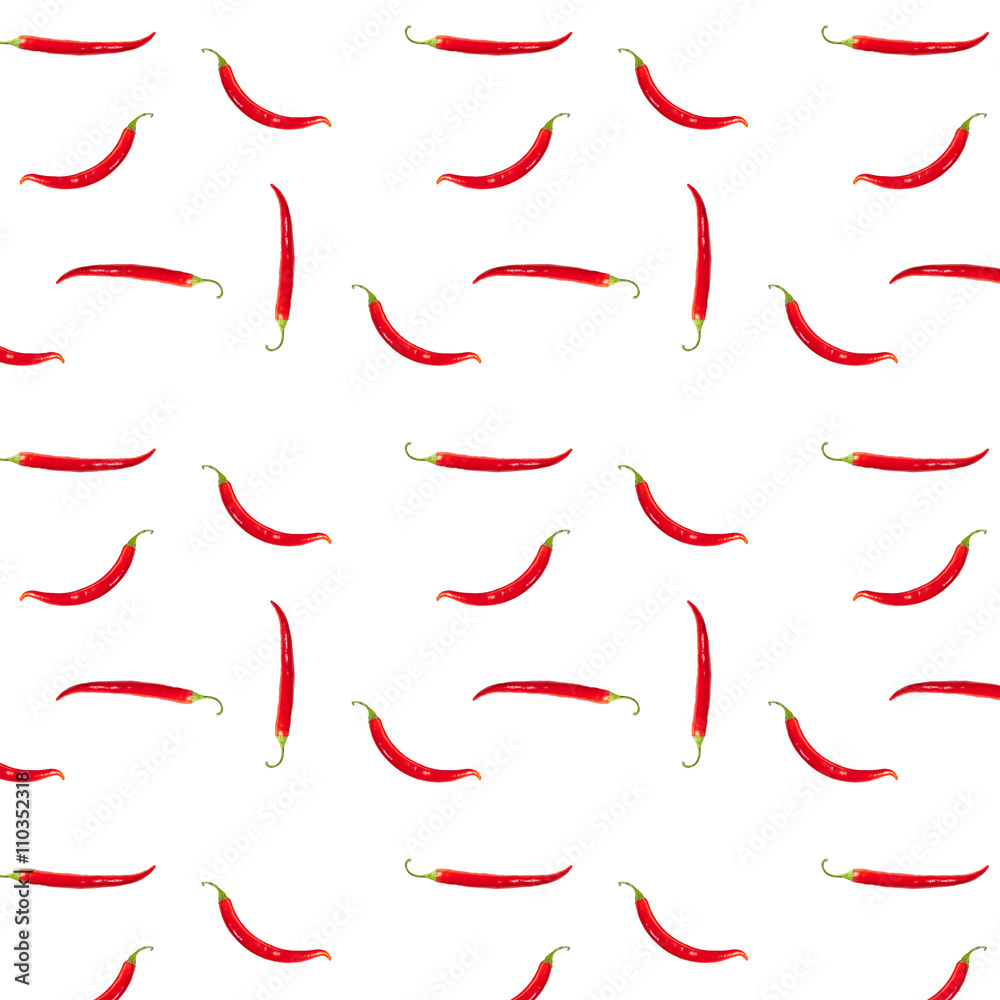 pattern super beautiful red hot pepper