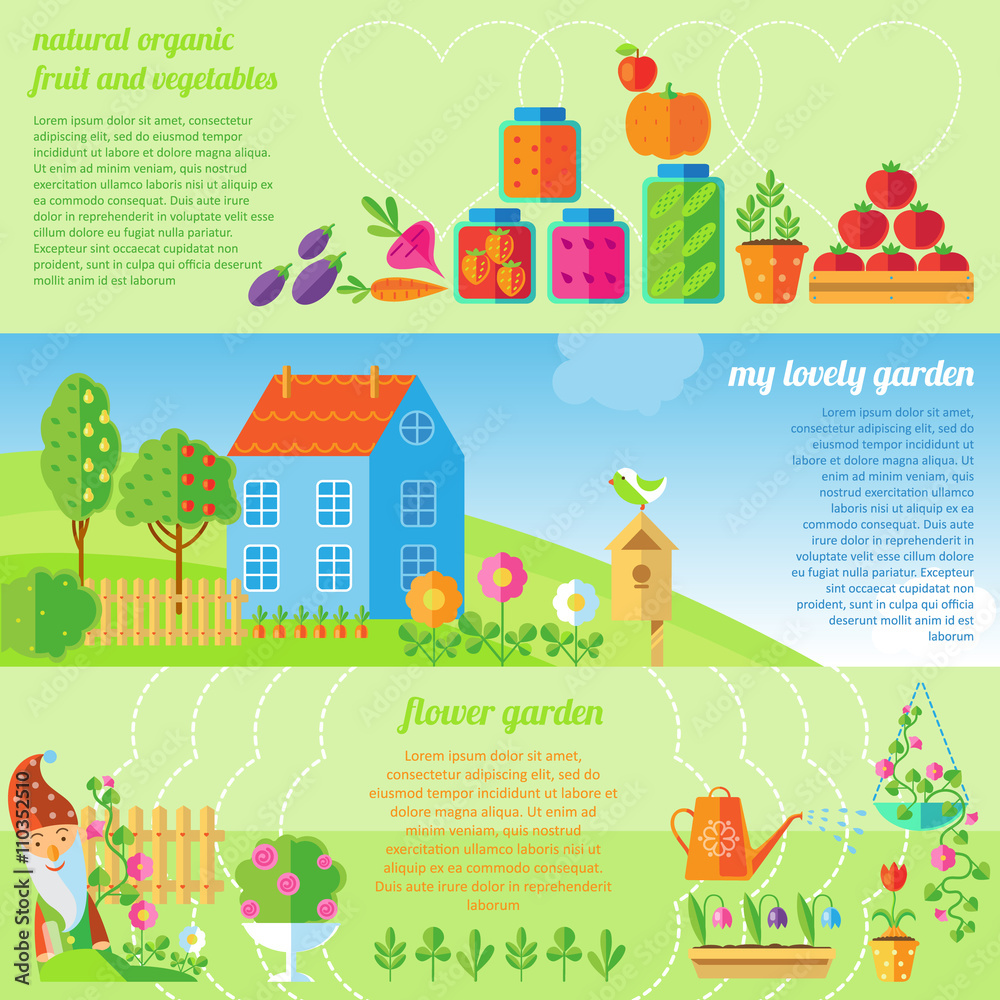 Garden Banner Set Garden Banner Set