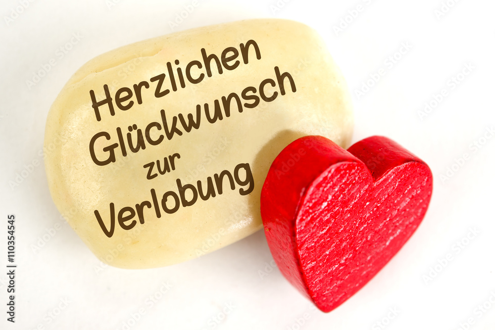 Herzlichen Glückwunsch zur Verlobung Stock Photo Adobe Stock
