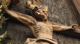 Jesus Christ crucified (a wooden sculpture)