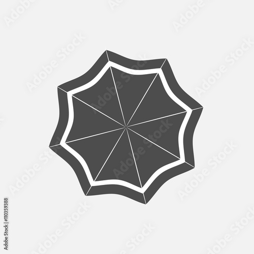 Beach Umbrella Icon Vector Illustration