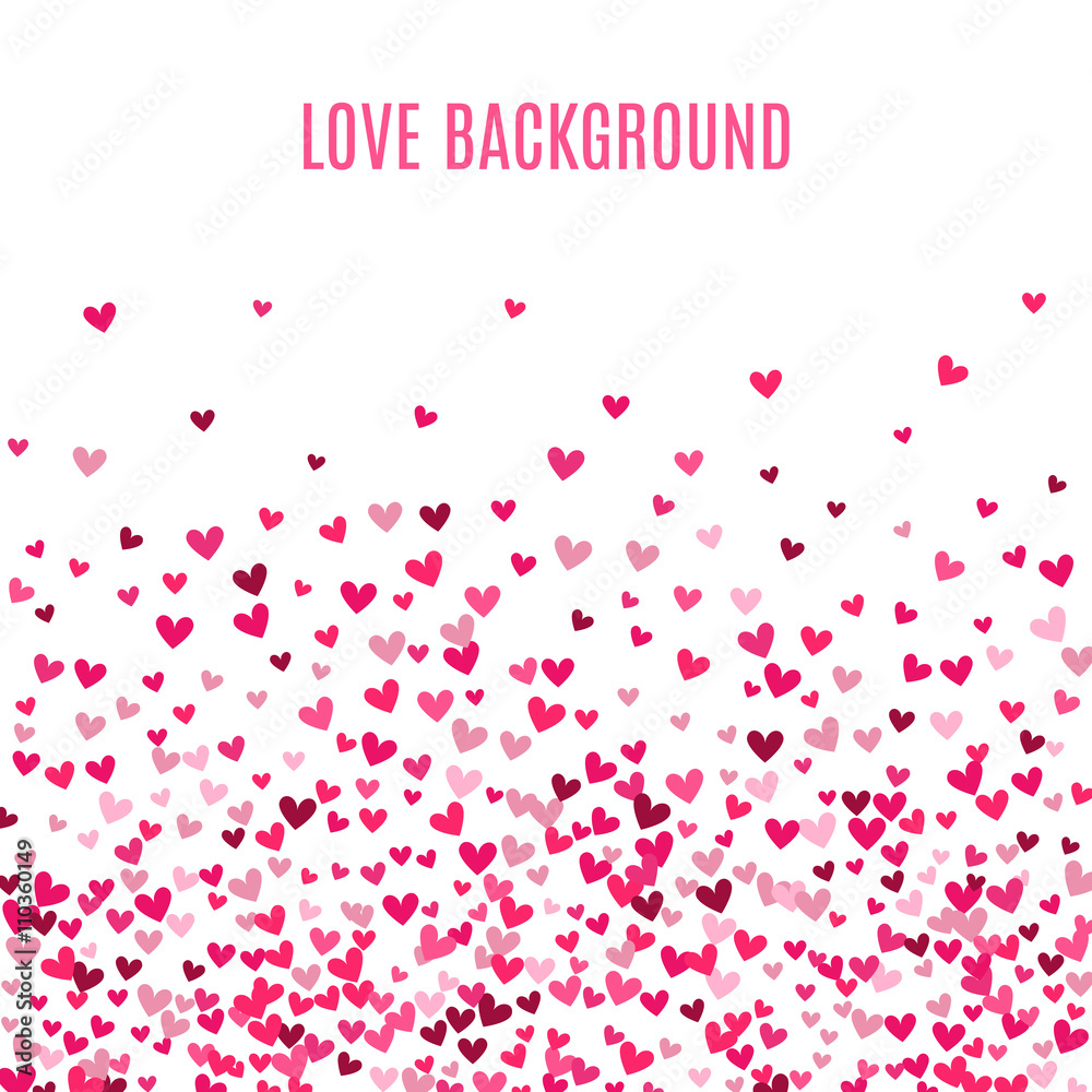 Romantic pink heart background. illustration Romantic pink heart background. illustration