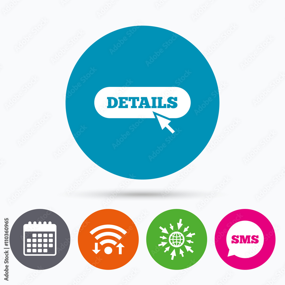 Details with cursor pointer icon. More symbol. Details with cursor pointer icon. More symbol.